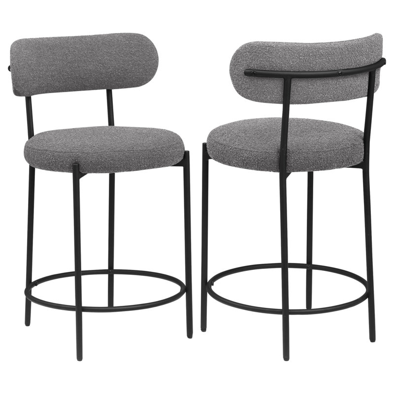 Ensemble de 2 chaises de comptoir rembourrées Concord