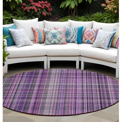 Tapis d'intérieur rond 8 po