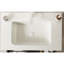 Lavabo de salle de bain en céramique blanche 30 po sans armoire, finition brillante, lavabo lisse, teinté avec coins arrondis pour un lavabo intégré d'apparence élégante et contemporaine, une taille standard pré-percée