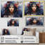 Hindouisme Art Shaktis Divine I - impressions murales spirituelles-210545574-210545579