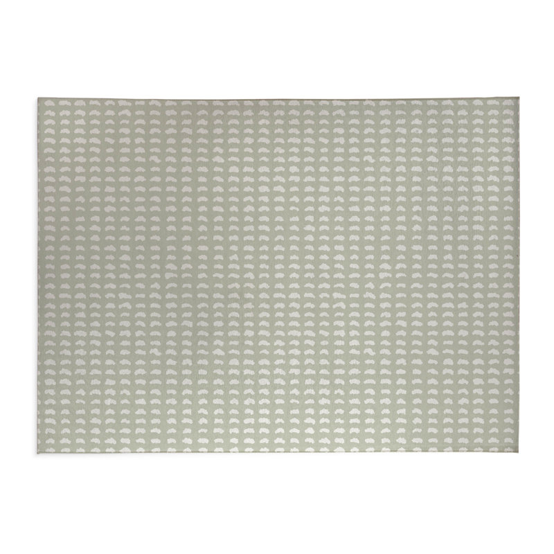 Tapis de cuisine anti-dérapant léger Gio, Vert clair, Rectangle 5 pi x 7 pi