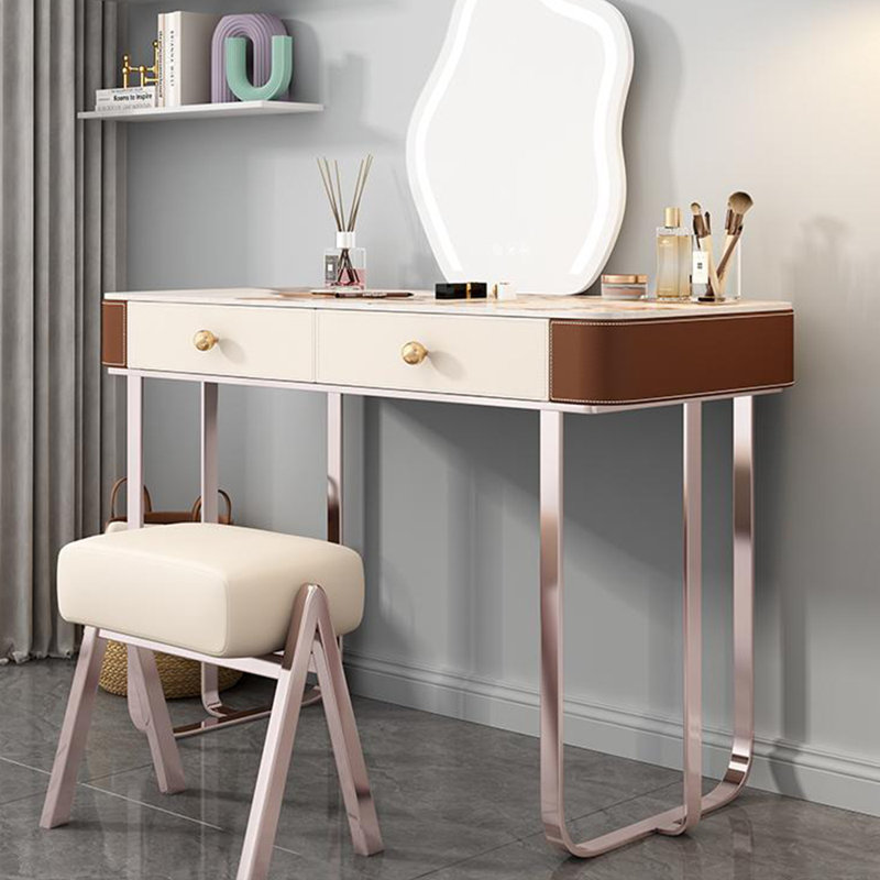 Multifunctional dresser Rock board makeup table