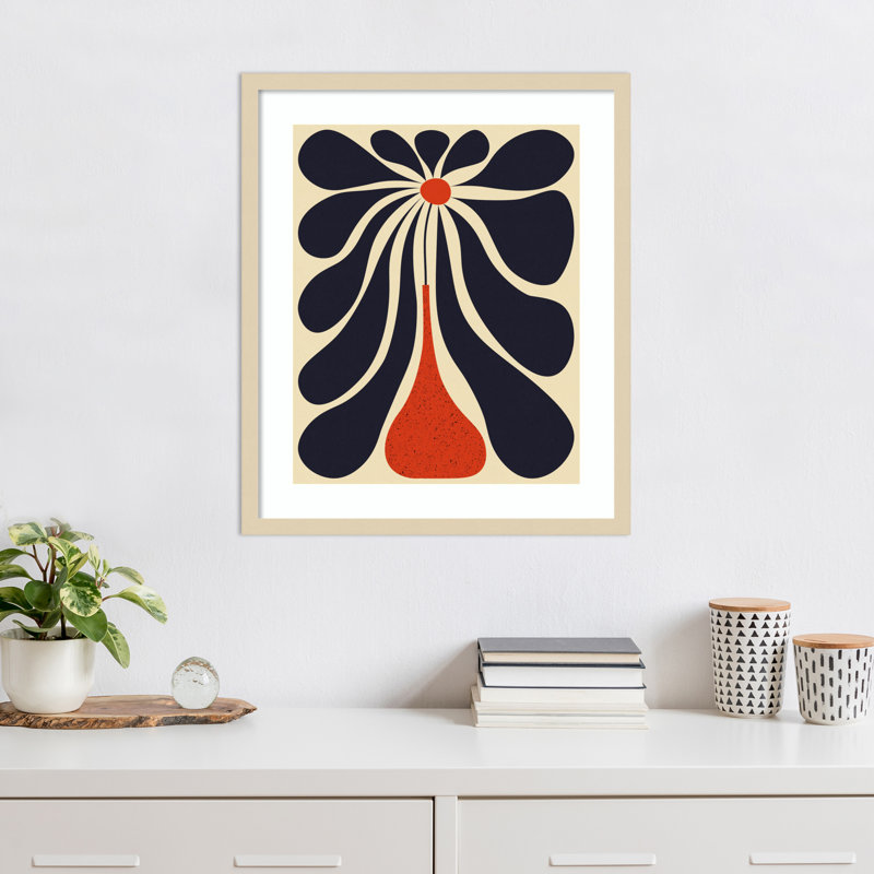 «Lazy Flower» par Alisa Galitsyna, impression sur bois encadrée, Encadrement brun, H 25 po x l 21 po