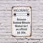 Enseigne en aluminium 7 po x 10 po Mécanicien Parce que Badass Miracle Worker (paquet de 2)