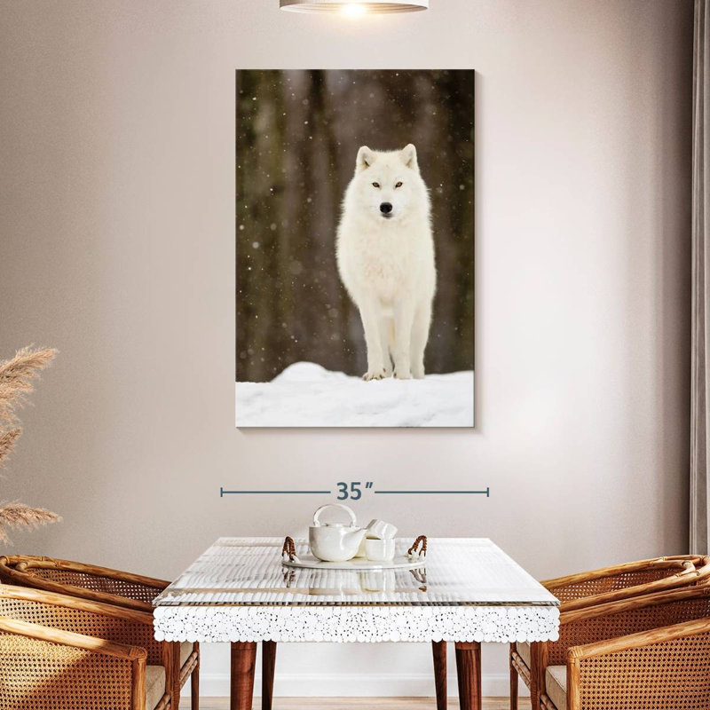 Beautiful Wolf, 48" H x 32" W