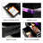 Salmeron RGB LED Light Nightstand End Side Table with Charging Port USB-406513760