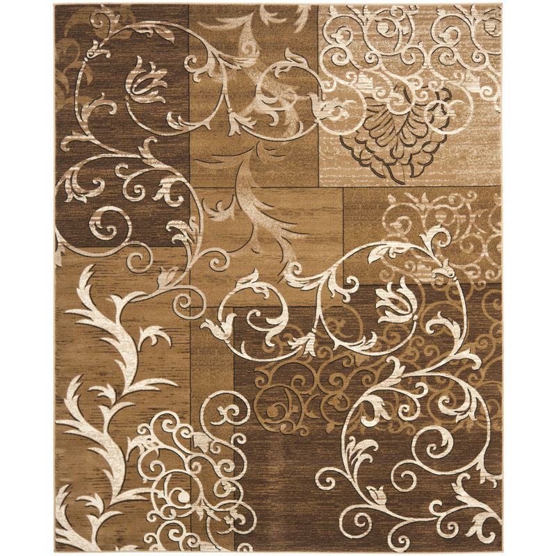 Tapis floral Moncada Performance, Rectangle 8 pi x 10 pi