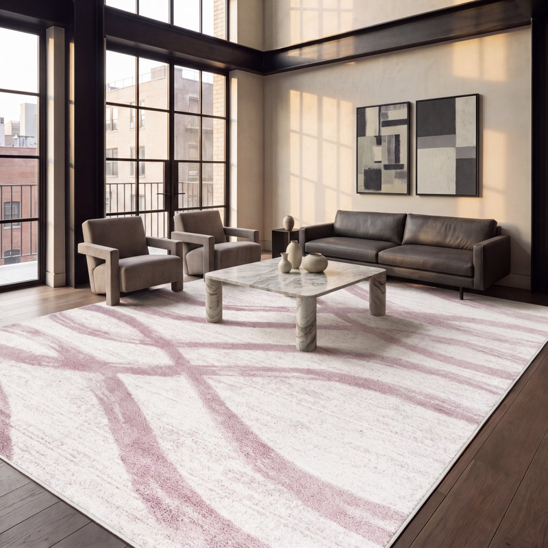 Tapis performance abstrait Shelva, Rectangle de 10 pi x 14 pi