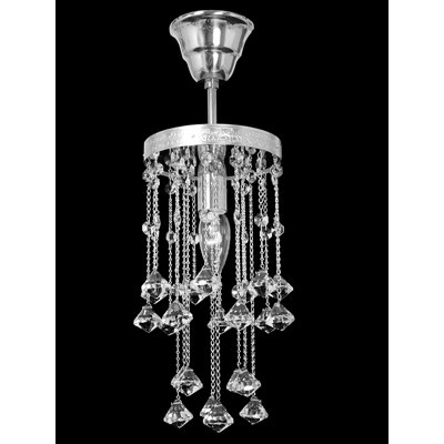 Talon 1 - Light Nickel Crystal Pendant