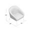 Chaise d'appoint en cuir Catriona avec base matte-1984817780-1984817781