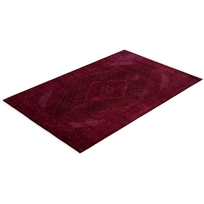 Huckstep One-of-a-Kind 6' 1" X 9' 4" Wool Area Rug Pink