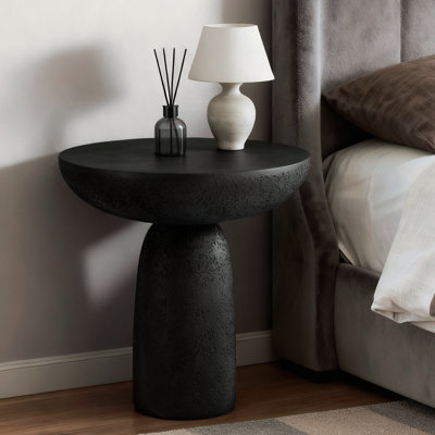 Fiberglass Mushroom-Shaped Accent Table