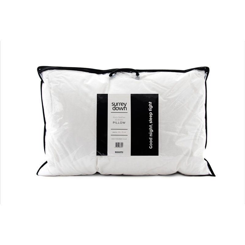 Duck Feather & Down Firm Pillow, Firm