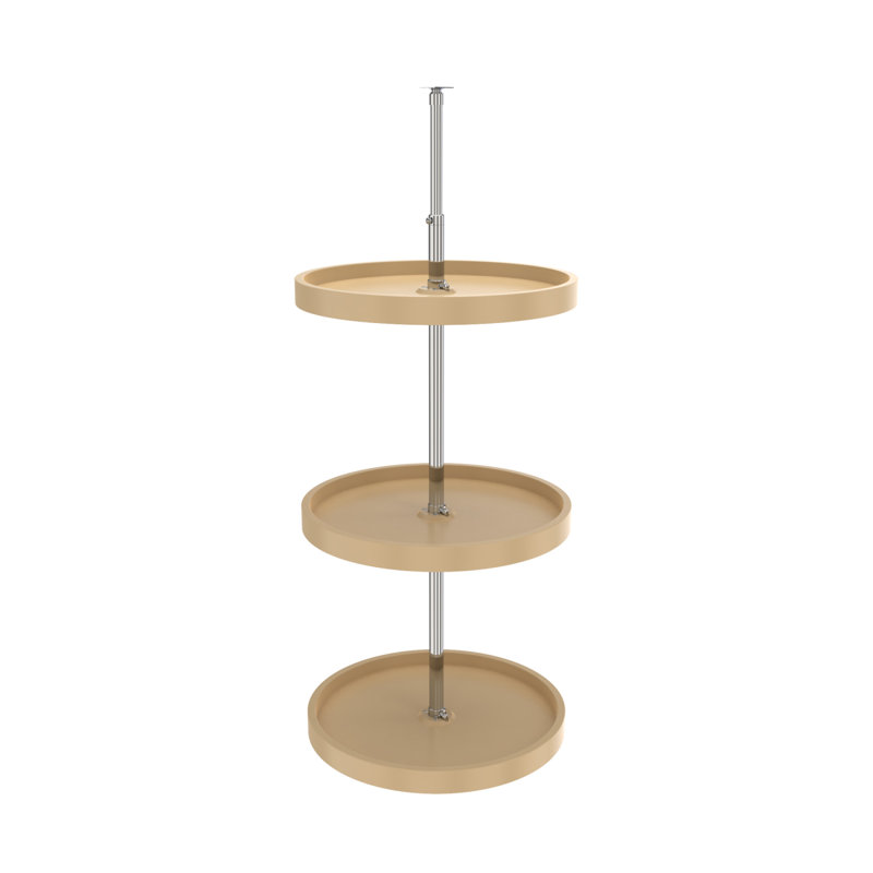 Étagère 3 places Rev-A-Shelf Lazy Susan, L 18,0 po x P 18,0 po, Amande
