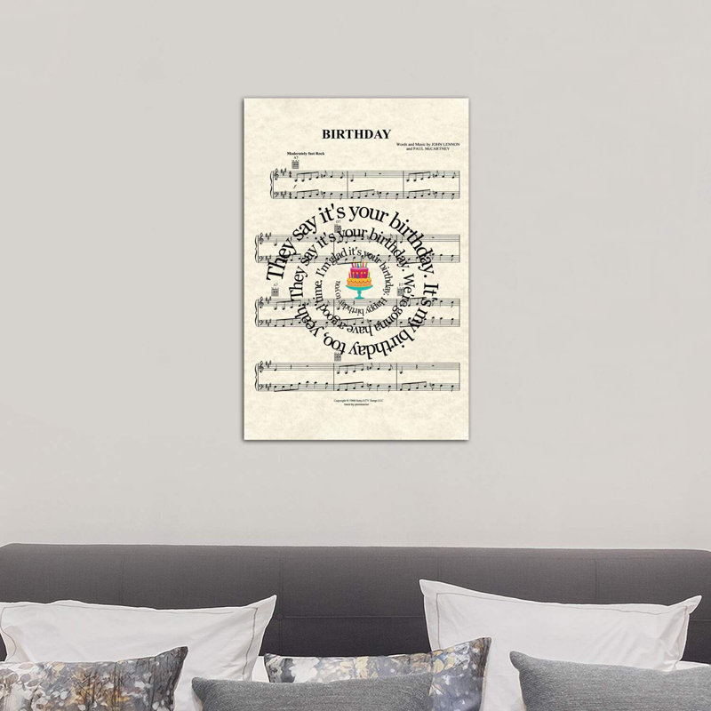 Birthday - Wrapped Canvas Print, 66.04 cm H x 45.72 cm W x 3.175 cm D