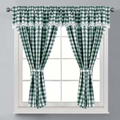Chequered Kitchen Curtain