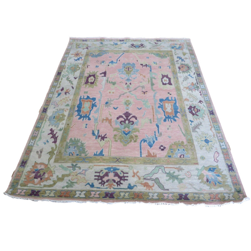 Tapis unique rose 9 pi x 11 pi 9 po