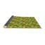 Tapis vert/jaune tissé à la machine-997808429