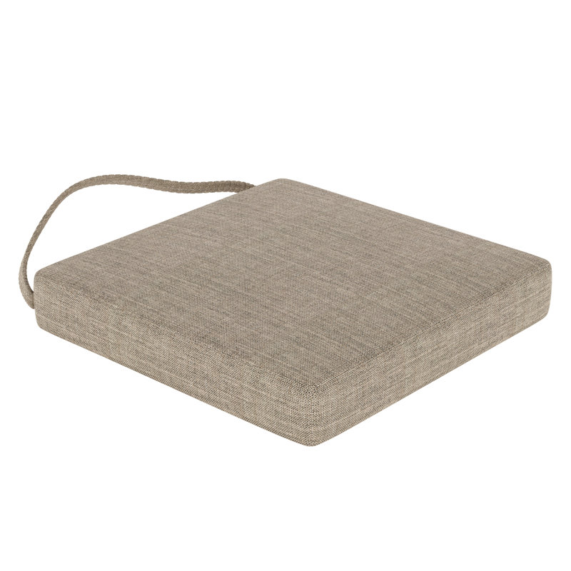 Sunbrella® Indoor/Outdoor Dining Chair Cushion, Cast Shale Sunbrella® Plainweave