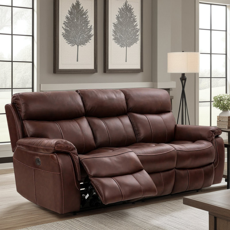 Elmine 86'' Upholstered Reclining Sofa