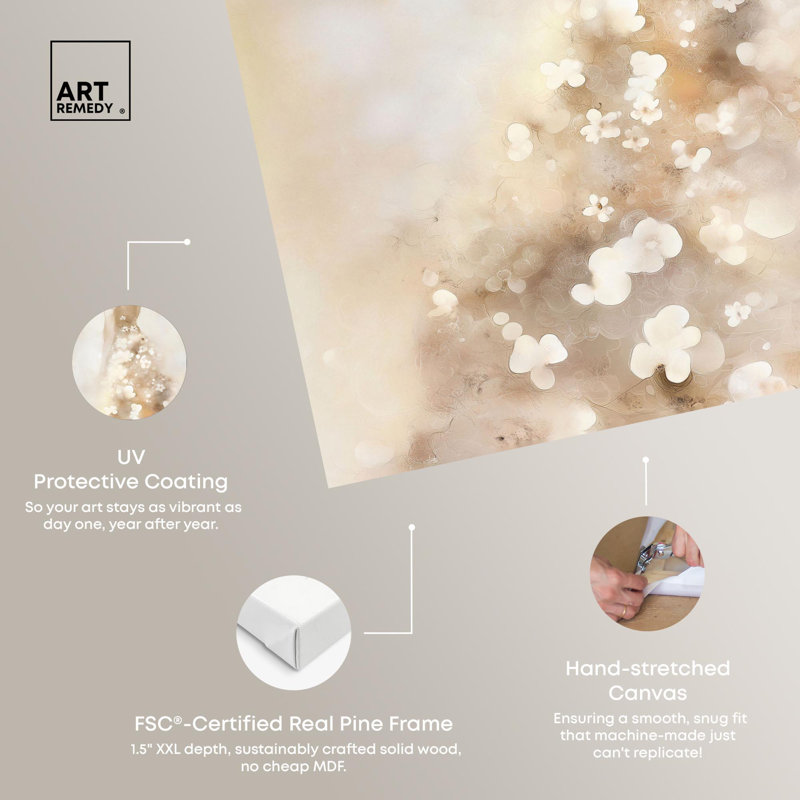«Dreamscape of Ivory I», reproduction d'art sur toile par Art Remedy, H 45 po x l 36 po, Gallery Wrapped