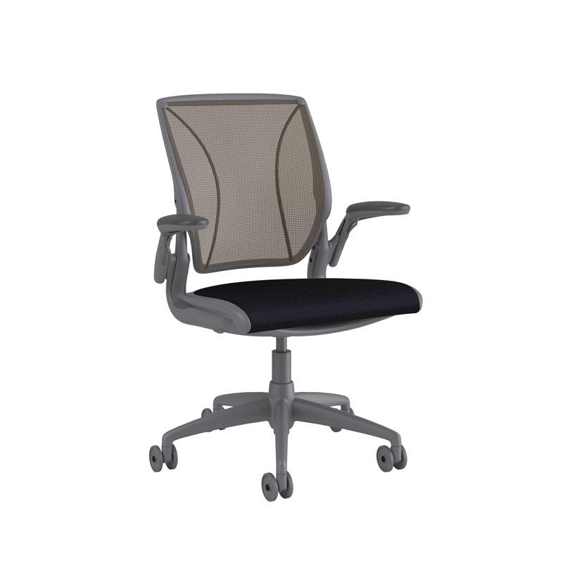 Mesh Task Chair, Catena/Cornflower, Pinstripe/Silver, White