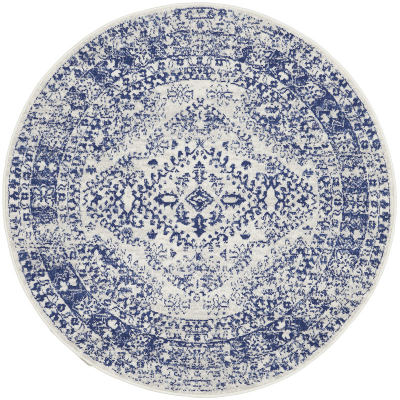 Oriental Indoor Rug, Round 5'