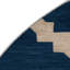 Tapis bleu intérieur et extérieur Trellis-785094197