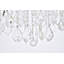 Plafonnier semi-encastré à 8 lumières de style lustre 36 po Stockard-27969212-27969209