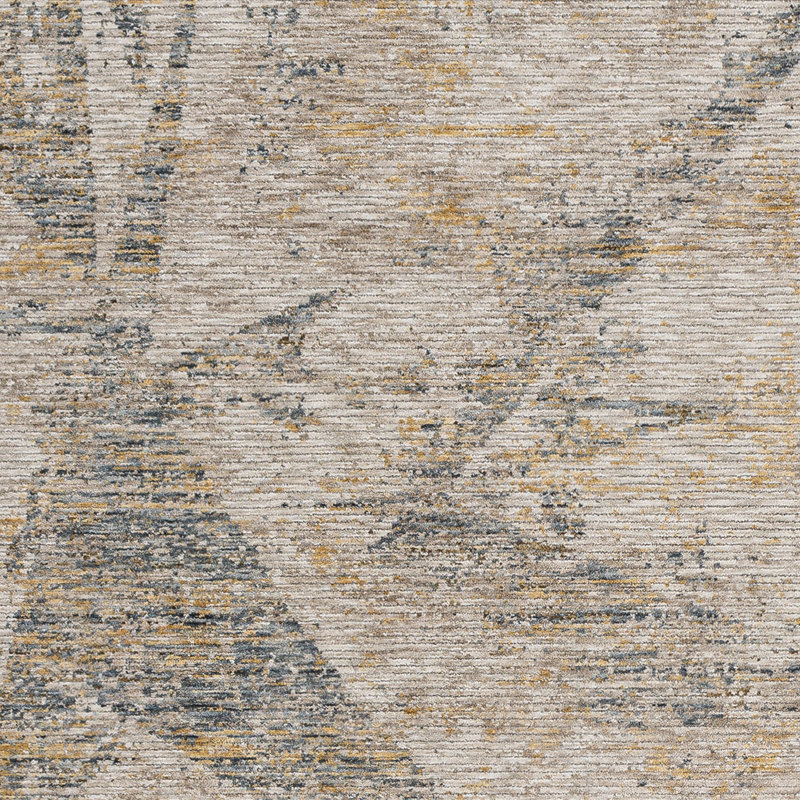 Abstract Machine Woven Polyester Area Rug in Gray, Rectangle 10' x 14'