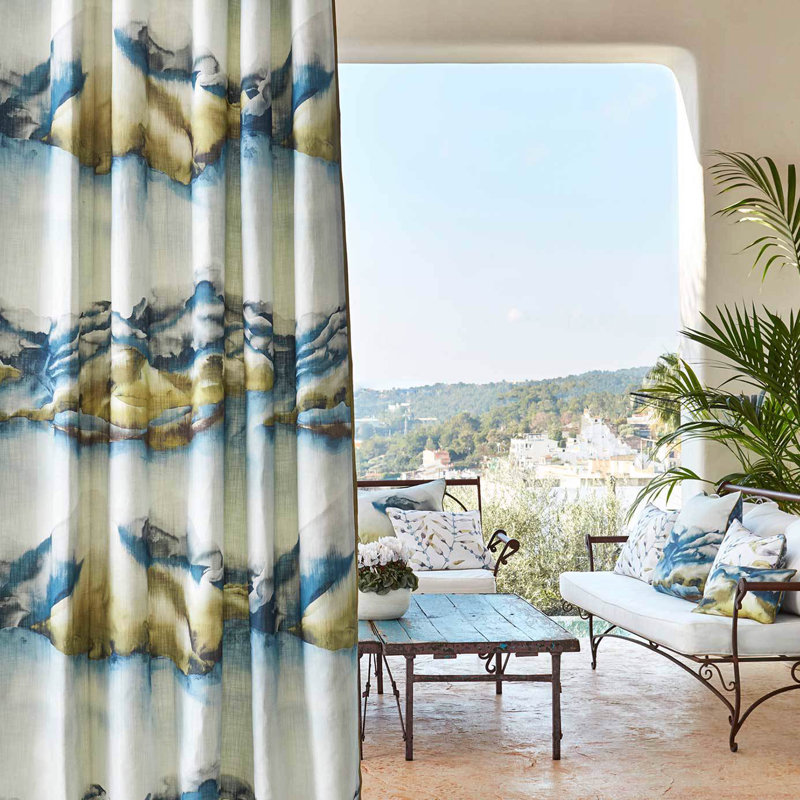 Kailani Fabric, Lagoon/Linden
