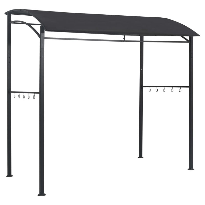 BBQ Gazebo 2.15x1.5x2.2m Anthracite Steel