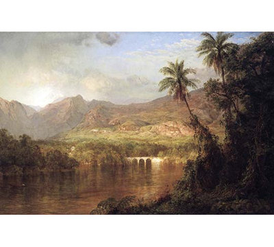 « tropical scene » par frederic edwin, reproduction d’art