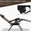 Brown Zero Gravity Chair - Foldable Reclining Chairs With Pillows & Cupholders For Outdoor Leisure Pool, Backyard, Lawn, Beach Side Table Included Lounge Trays