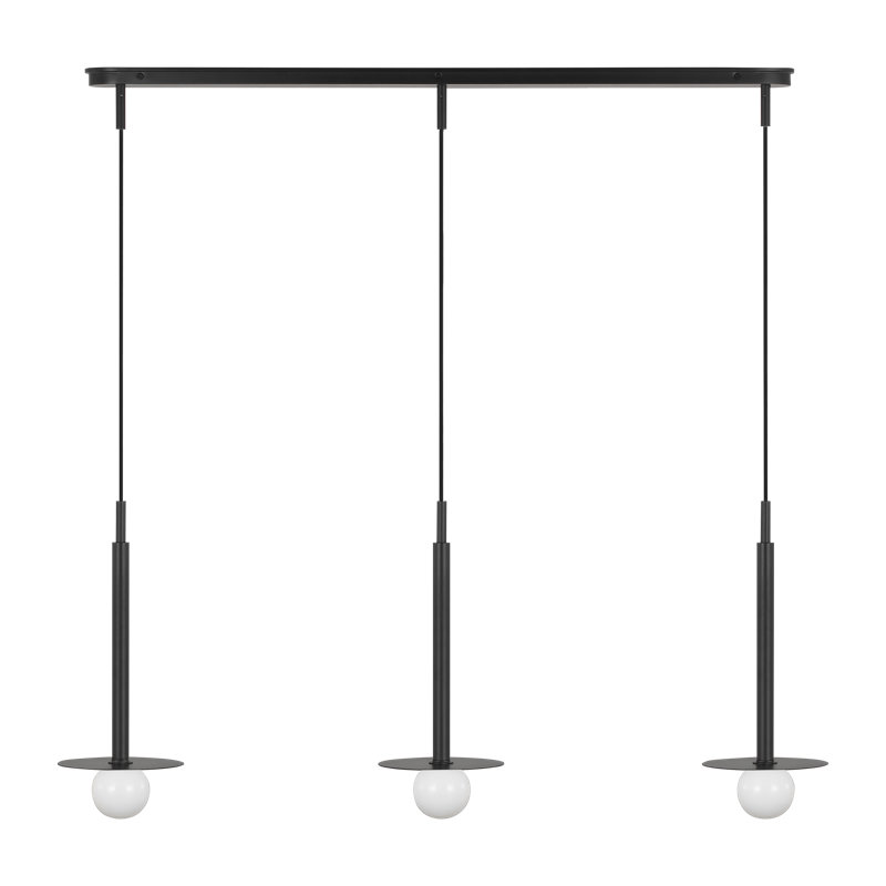Nodes 3 - Light Chandelier, Midnight Black