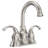 Centerset 2-handle Bathroom Faucet with Drain Assembly
