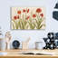 «Row of Red Amaryllis Light» par Cheri Blum, art mural en verre acrylique-894247415