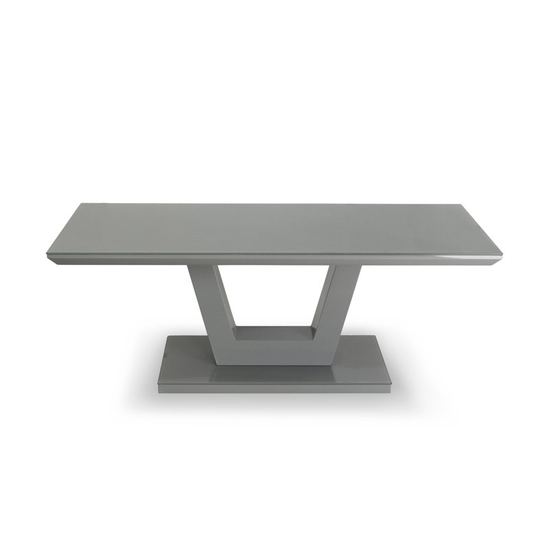 Charest Pedestal Coffee Table, Grey