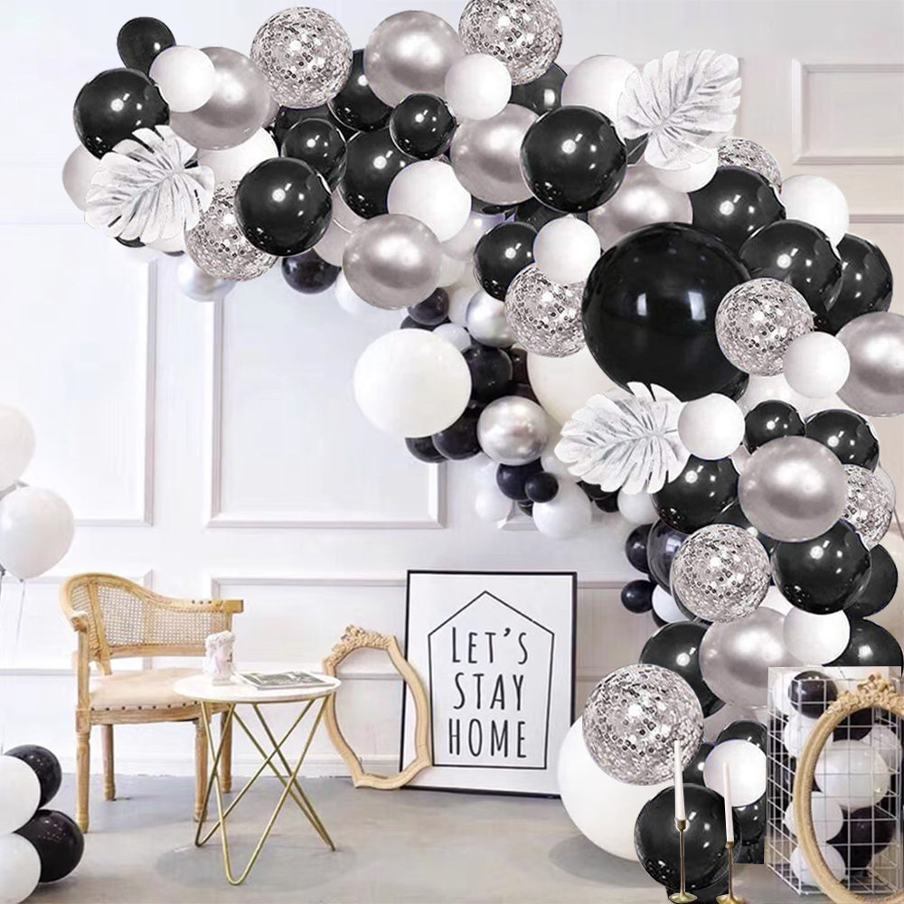 Theme My Party Birthday Decorations Kit Black and Silver Birthday Party  Price in India - Buy Theme My Party Birthday Decorations Kit Black and  Silver Birthday Party online at