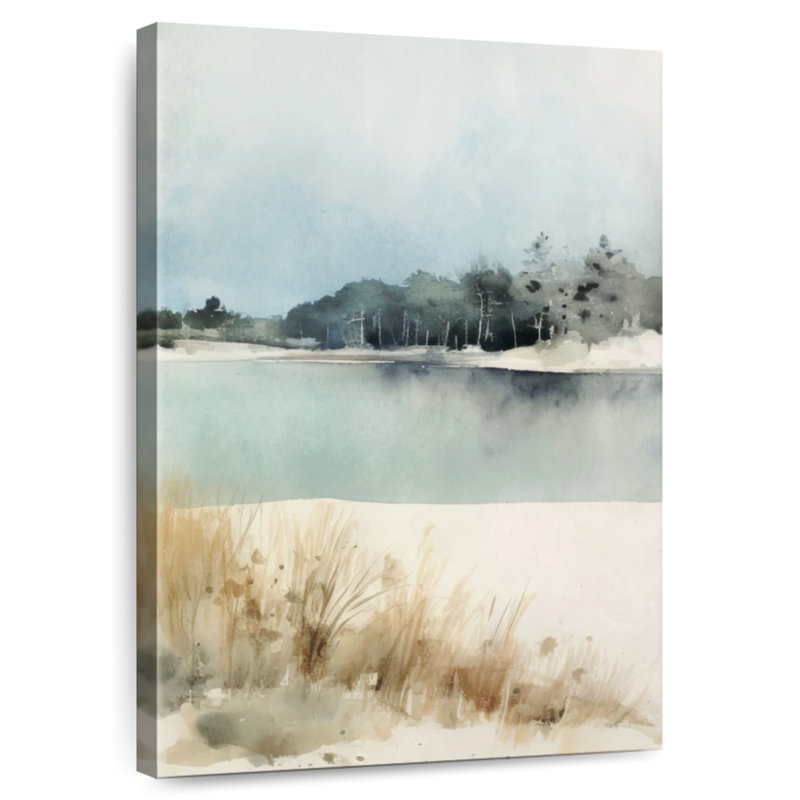 Paysage de rivière sereine Alvord I, H 45 po x l 30 po