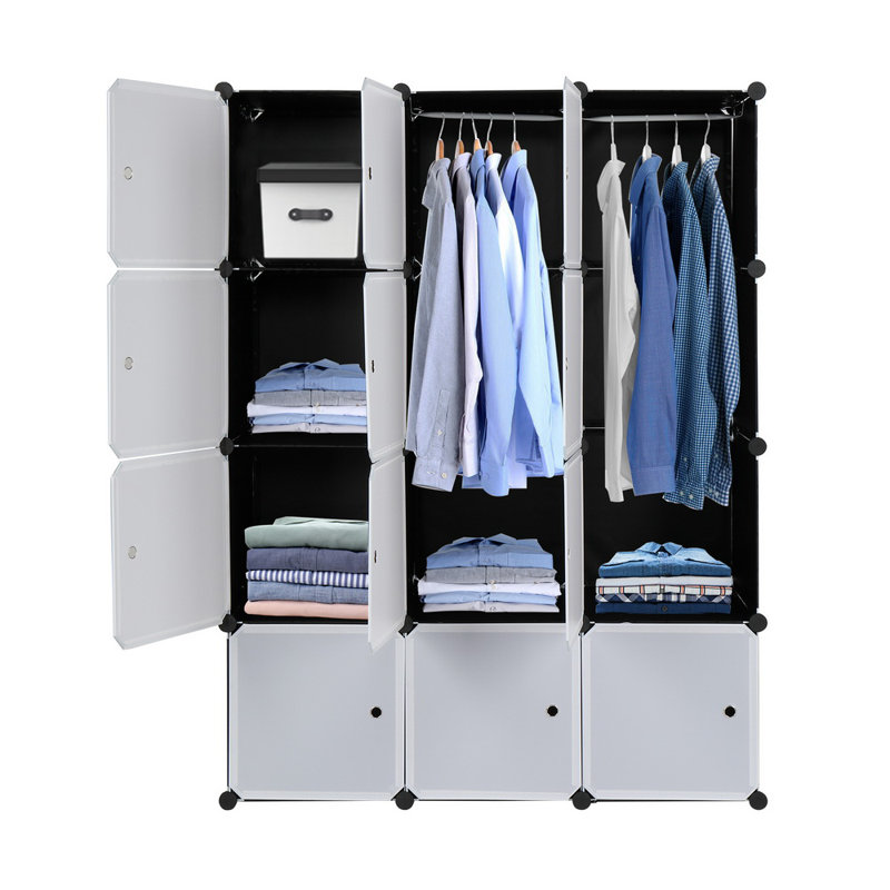 Humphery 16 Door Plastic Wardrobe