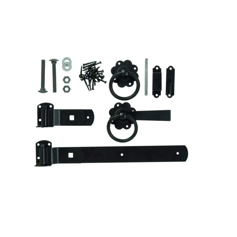 Europa Forest Garden Black Metal Hinge for Fence Panels