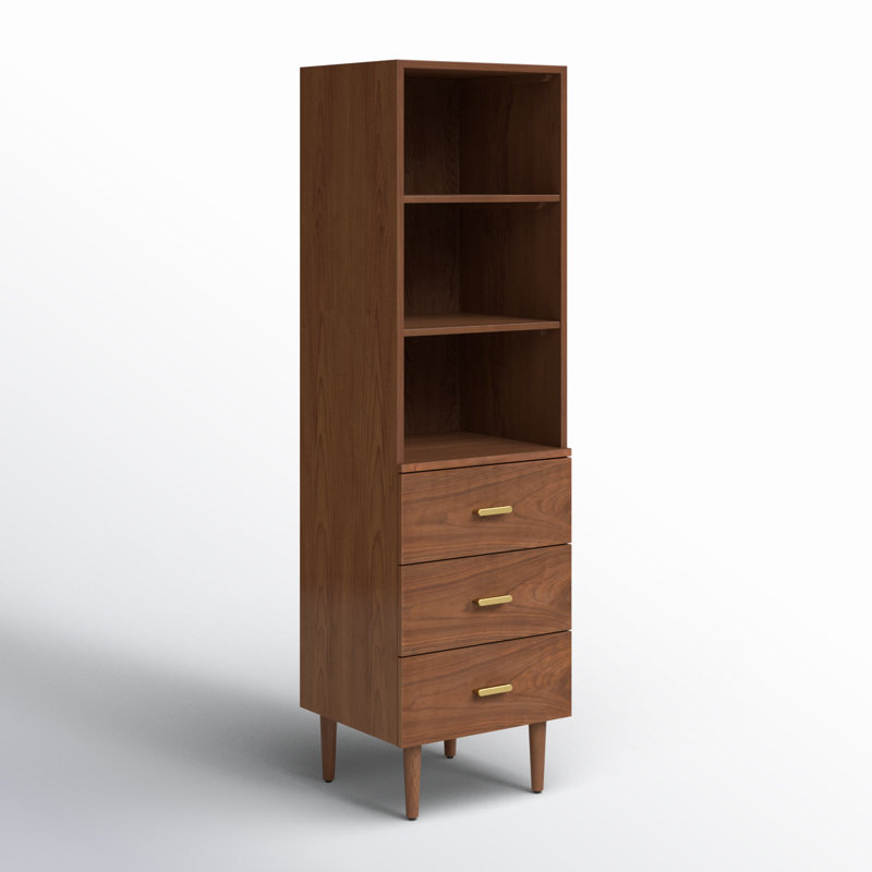 Dondi Solid Wood Freestanding Linen Cabinet