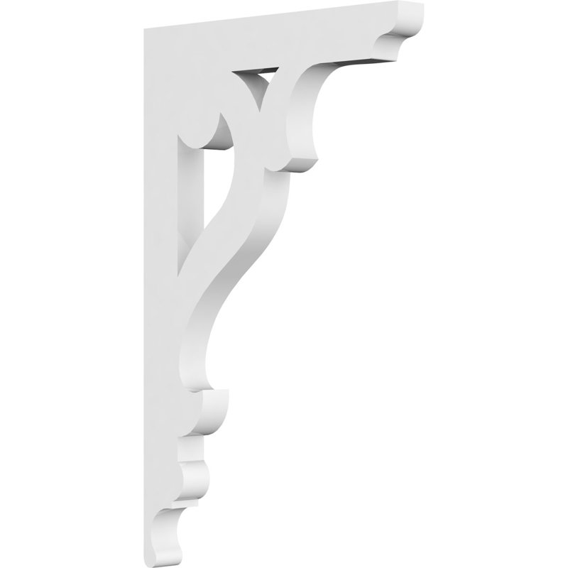 5/8"W X 5 1/2"D X 9"H Brontes Architectural Grade PVC Bracket, 5/8" x 5 1/2" x 9", Brontes