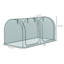 Cage de culture facile à utiliser, tente de protection des plantes, avec portes à fermeture à glissière, sac de rangement et piquets de sol