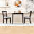 Space-Saving Extendable Dining Set – Foldable Drop Leaf Table with 2 Upholstered Chairs-903012615