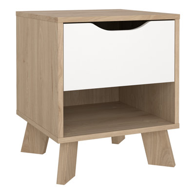 Ralfi 40.2cm W Plywood / Laminate Board Bedside Table