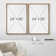 Geometric Line Minimalist Black And Gray Rectangle And Line Abstract Shapes Modern Chic On Canvas 2 Pieces Print