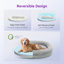 Lit orthopédique pour chien avec mousse à mémoire de forme et canapé avec traversin, housse lavable à la machine, lit pour chien confortable-1184581435-1184581436