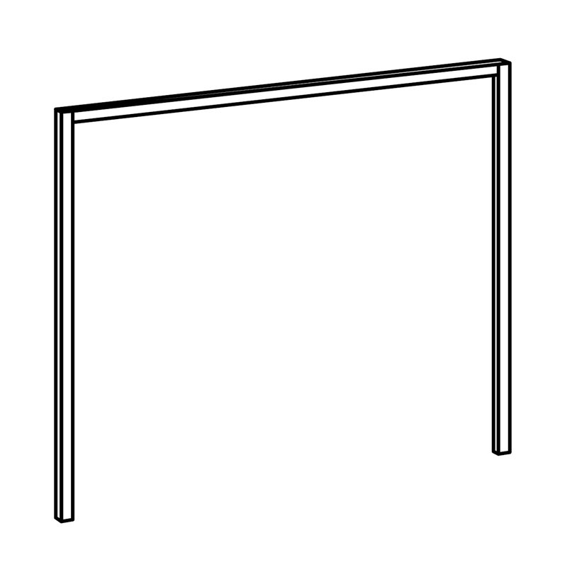 Mourya 273cm Solid Wood Hardware